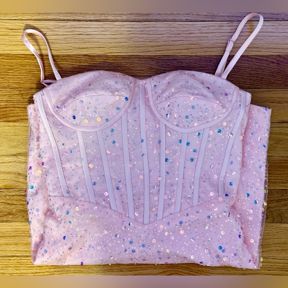 Light Pink Corset Dress